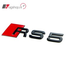 Audi RS5 8T Zwart Embleem Achter